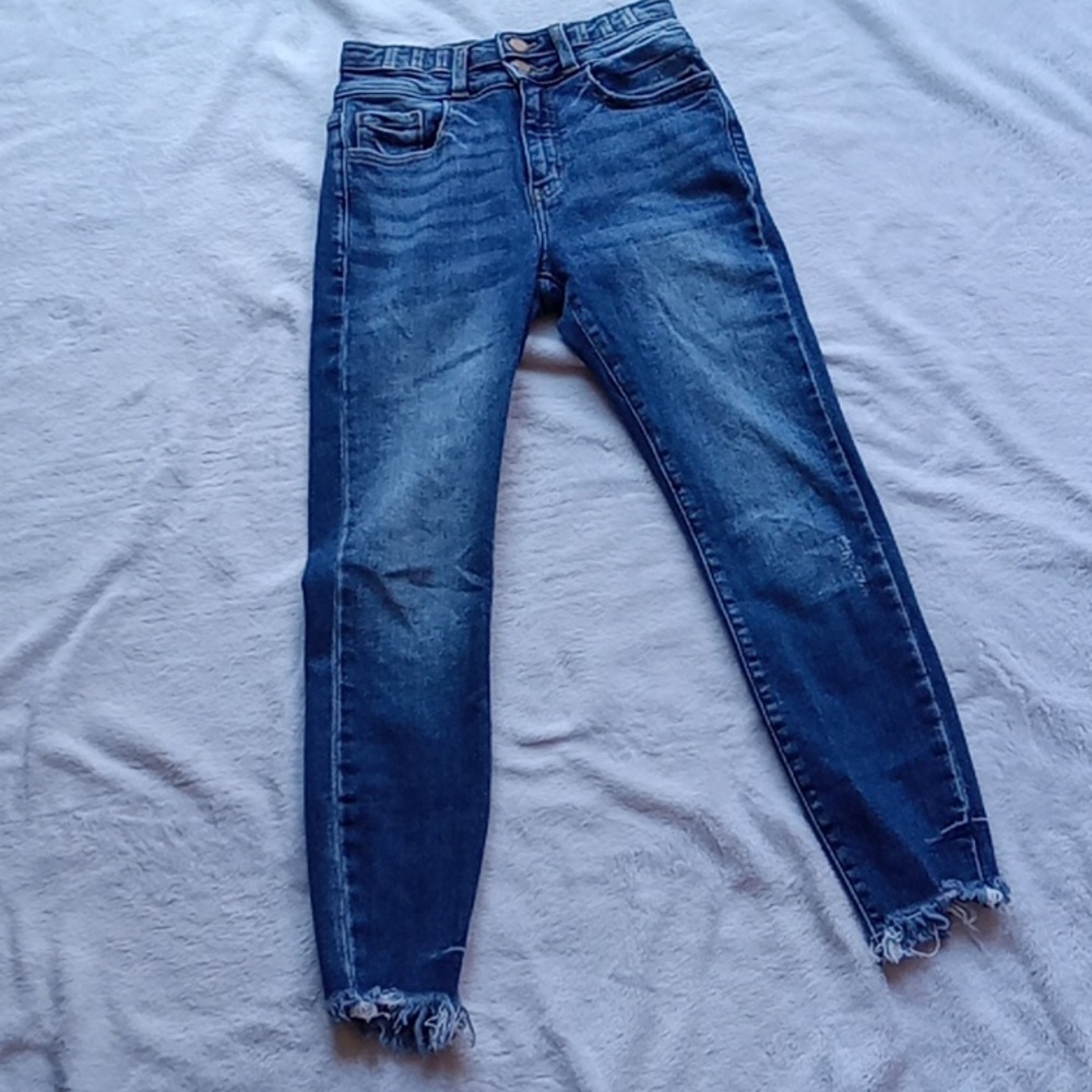 KanCan Kurvy Ultra High Rise Ankle Skinny Jeans Sz 25